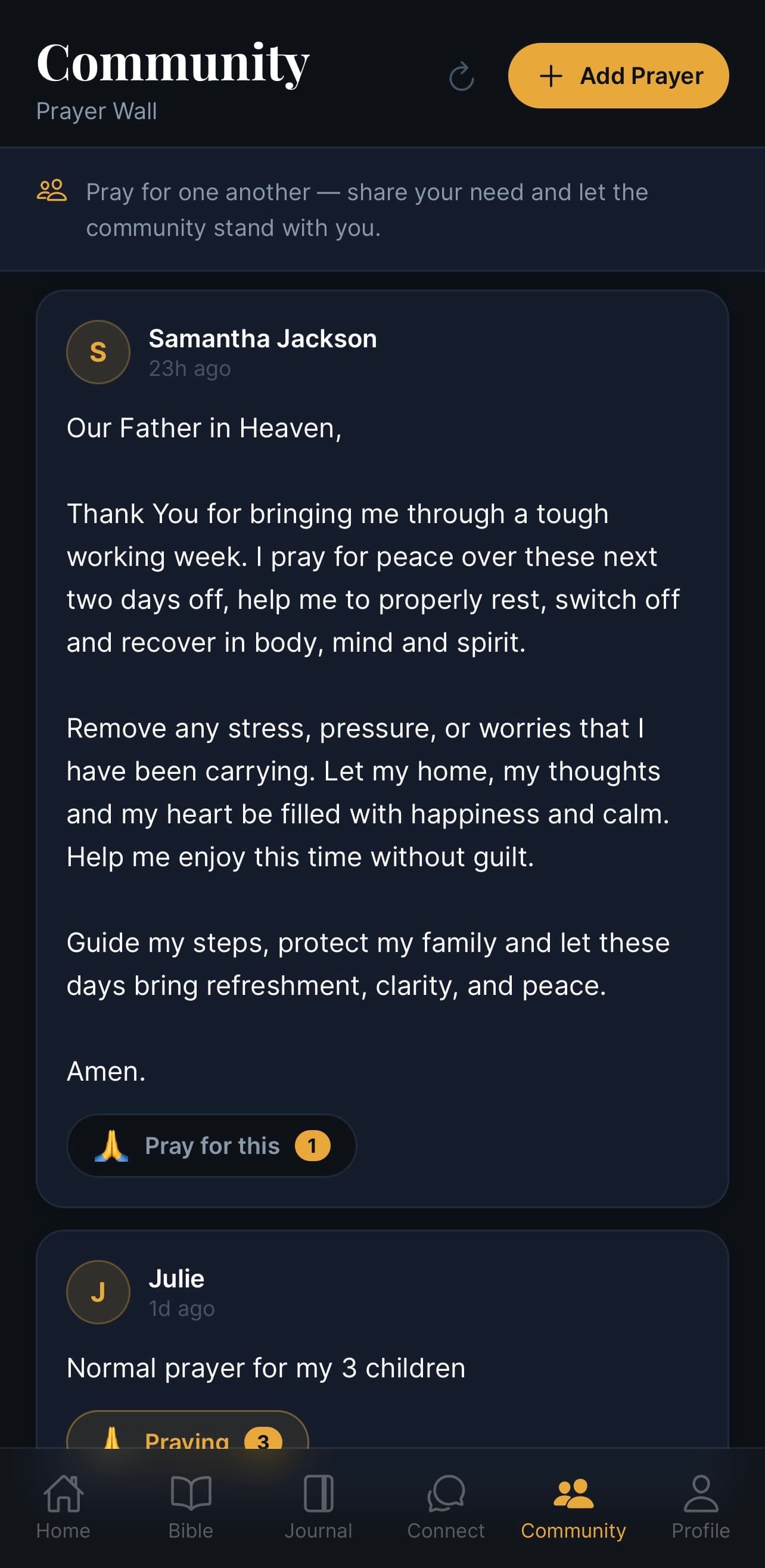 North Star Community Prayer Wall